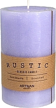 Fragrances, Perfumes, Cosmetics Scented Candle, 7x11,5 cm, purple - Artman Rustic