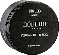 Strong Hold Hair Styling Wax - Noberu of Sweden №103 Amalfi Strong Hold Wax — photo N1