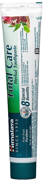 Toothpaste - Himalaya Herbals Total Care Herbal Toothpaste — photo N4