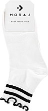 Fragrances, Perfumes, Cosmetics Women Short Cotton Socks with Ruffles, white - Moraj