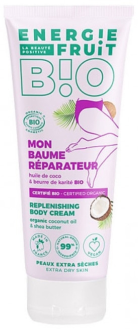 Coconut & Shea Very Dry Skin Butter Revitalizing Cream - Energie Fruit Bio Replenishing Body Cream — photo N1