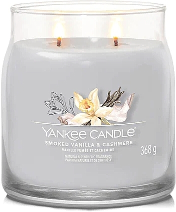 Scented Candle in Jar 'Smoked Vanilla & Cashmere', 2 wicks - Yankee Candle Singnature — photo N2