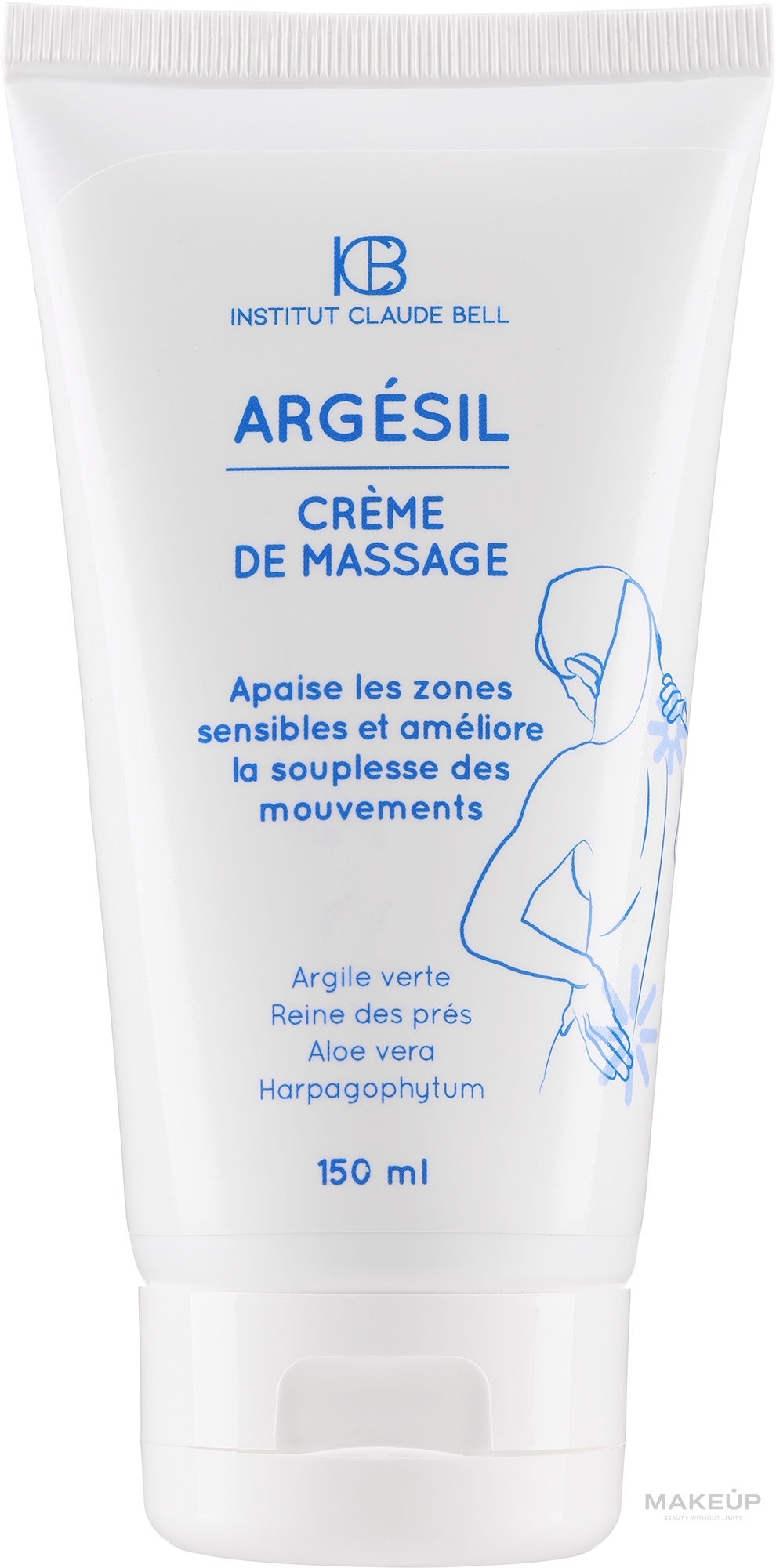 Body Massage Cream - Institut Claude Bell Argesil Massage Body Cream — photo 150 ml