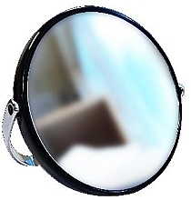 Round Table Mirror, black, 15 cm, x5 - Acca Kappa Mirror Bilux Black Plastic X5 — photo N1