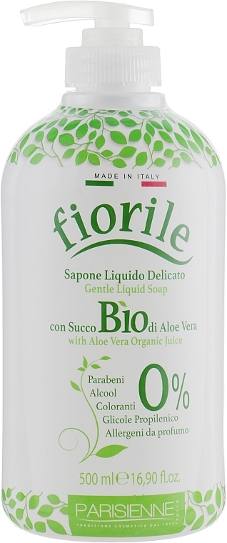 Liquid Soap "Aloe Vera" - Parisienne Italia Fiorile BIO Aloe Vera Liquid Soap — photo N1