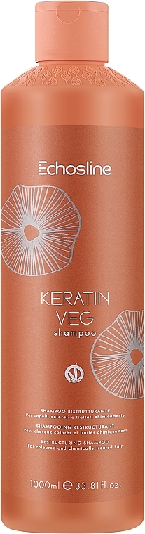 Shampoo for Damaged Hair - Echosline Keratin Veg Shampoo — photo N4