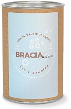 Fragrances, Perfumes, Cosmetics Linen & Cotton Sparkling Bath Powder - Bracia Mydlarze Linen & Cotton Sparkling Bath Powder