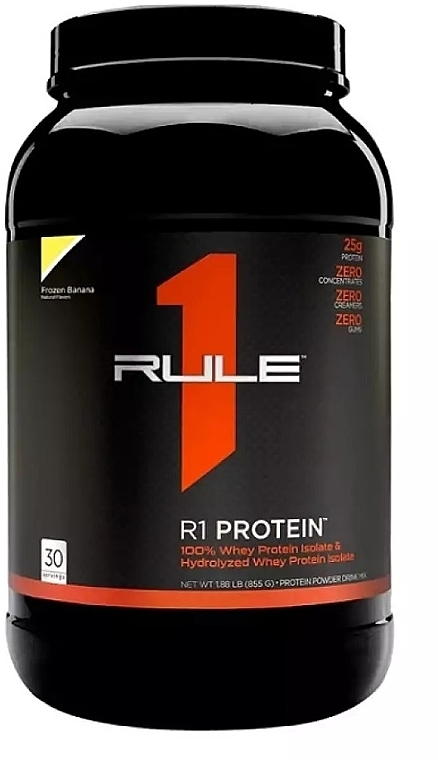 Whey Protein 'Banana' - Rule One R1 Protein Frozen Banana — photo N1