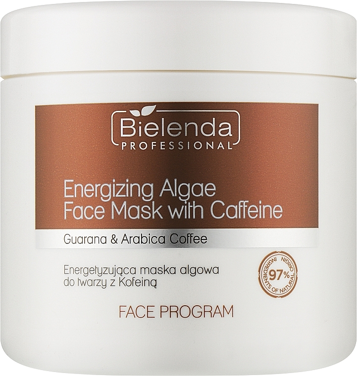 Energizing Algae & Caffeine Facial Mask - Bielenda Professional Mask — photo N1