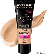 Foundation & Concealer - Eveline Selfie Time Foundation & Concealer — photo N2