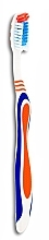 Toothbrush, medium, blue and orange - Wellbee — photo N1