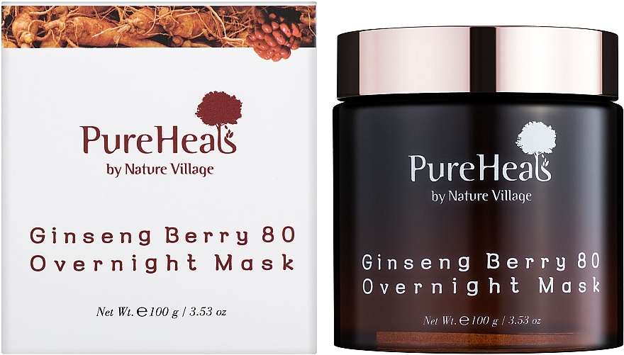 Energizing Night Mask with Ginseng Extract - PureHeal's Ginseng Berry 80 Overnight Mask — photo N3