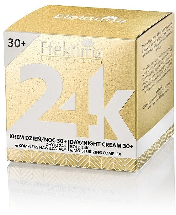 Face Cream 30+ - Efektima Instytut 24K Gold & Moisturizing Complex Day/Night Cream 30+ — photo N1