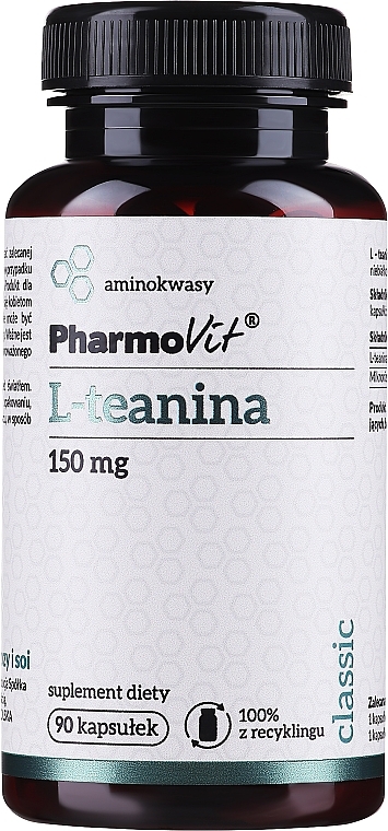 Dietary Supplement "L-Teanina" - PharmoVit L-Teanina 150 Mg — photo N1