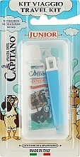 Set with Blue Toothbrush - Pasta Del Capitano Junior Travel Kit 6+ Soft (toothpast/25ml + toothbrush/1pc) — photo N3