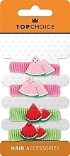 Fragrances, Perfumes, Cosmetics Elastic Hair Ties, 22975, 4 pcs, green & pink - Top Choice