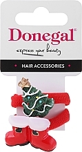 Fragrances, Perfumes, Cosmetics Hair Ties FA-5739, 2 pcs., red boots, Christmas tree - Donegal