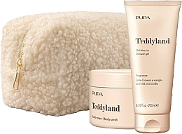 Fragrances, Perfumes, Cosmetics Set - Pupa Teddyland Oat Milk And Vanila (b/scrub/150ml+sh/gel/200ml+bag)