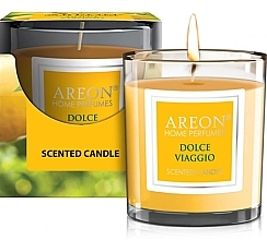 Fragrances, Perfumes, Cosmetics Sweet Travel Scented Candle in Glass - Areon Home Perfumes Dolce Viaggio Scented Candle