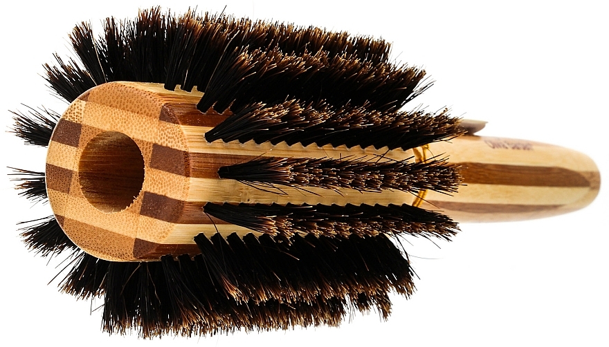 Bamboo Thermo Brush with Natural Bristles, d.40 - Olivia Garden Healthy Hair Boar Eco-Friendly Bamboo Brush — photo N2