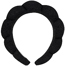 Headband, black - Brushworks Black Cloud Headband — photo N2