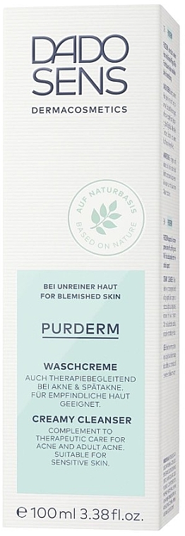 Cleansing Cream for Problem-Prone Skin - Dado Sens Purderm Creamy Cleanser — photo N2