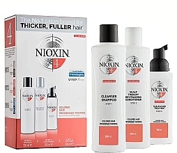 Set - Nioxin Hair System System 4 Kit (shm/300ml + cond/300ml + mask/100ml) — photo N1