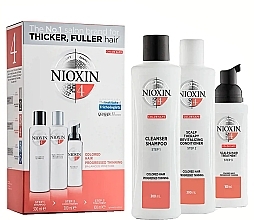 Fragrances, Perfumes, Cosmetics Set - Nioxin Hair System System 4 Kit (shm/300ml + cond/300ml + mask/100ml)