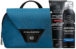 Fragrances, Perfumes, Cosmetics Set - Collistar Linea Uomo (sh/gel/250ml + ash/f/200ml + pouch)