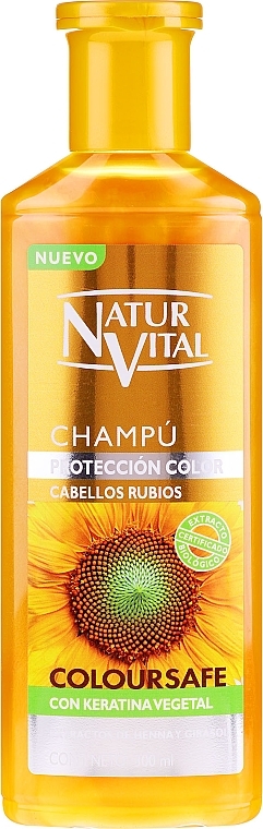 Color Protection Shampoo - Natur Vital Coloursafe Henna Colour Shampoo Blonde Hair — photo N2