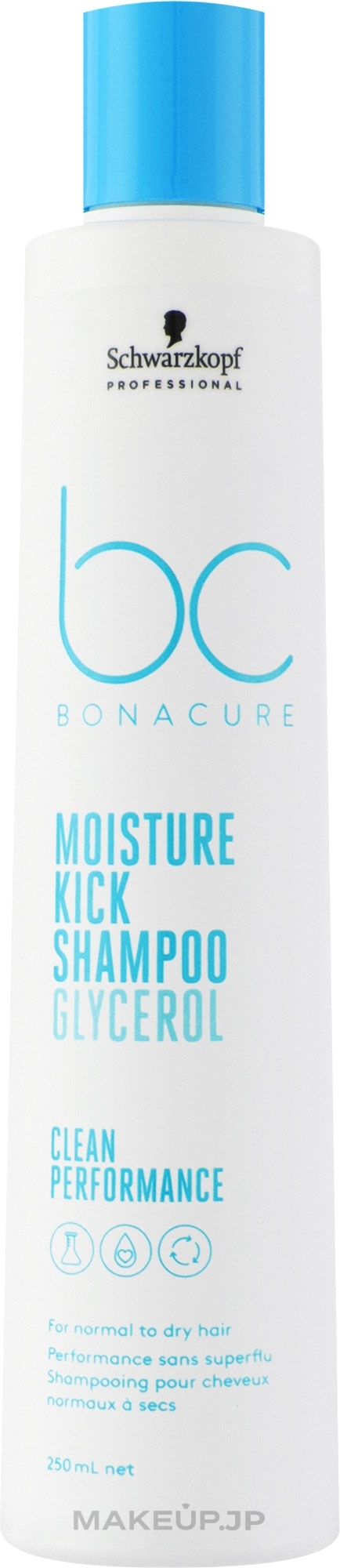 Shampoo for Normal and Dry Hair - Schwarzkopf Professional Bonacure Moisture Kick Shampoo Glycerol — photo 250 ml