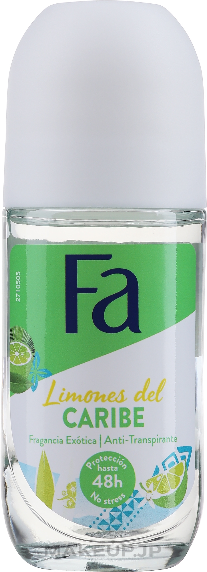 Roll-On Deodorant - Fa Caribbean Lemon Deodorant — photo 50 ml