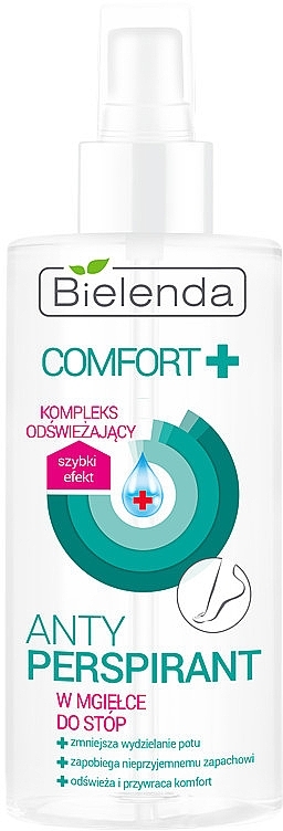 Foot Antiperspirant Spray - Bielenda Comfort Foot Antiperspirant Spray Mist — photo N1