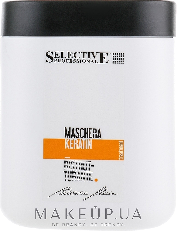 Keratin Mask for Brittle & Damaged Hair - Selective Professional Artistic Flair Keratin Mask — photo N1