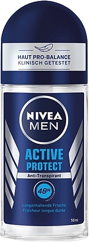 Men Roll-On Deodorant - Nivea Deo Roll-On Active Protect — photo N1