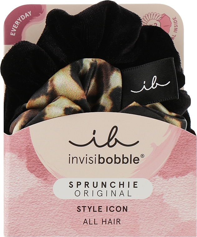 Hair Tie, 2 pcs - Invisibobble Sprunchie The Iconic Beauties — photo N1