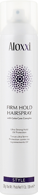 Strong Hold Hair Spray - Aloxxi Firm Hold Hairspray — photo N1