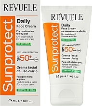 Oil Control Face Sunscreen - Revuele Sunprotect Oil Control Daily Face Cream For Combination To Oily Skin SPF 50+ — photo N2