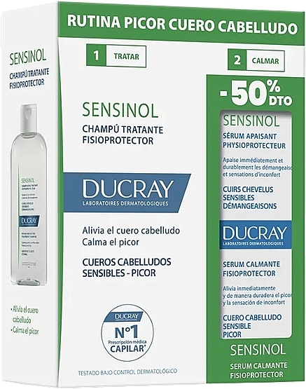 Set - Ducray Sensinol (shm/200ml + serum/30ml) — photo N3