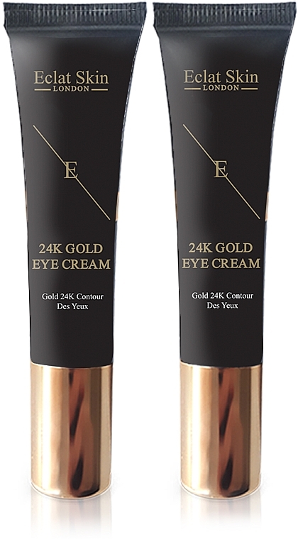 Set - Eclat Skin London 24k Gold Eye Cream Kit (eye/cr/2x15ml) — photo N1