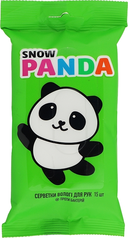 Kids Wet Wipes "Antimicrobial" - Snow Panda — photo N1