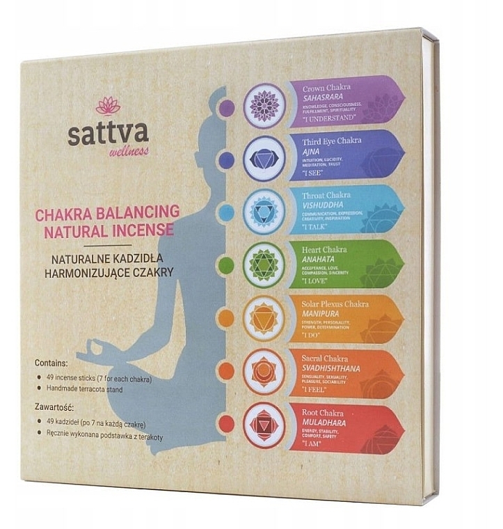 Incense Stick Set 'Chakra Box' - Sattva Ayurveda Chakra Box — photo N2