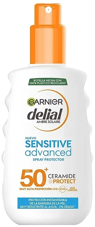 Sun Spray - Garnier Delial Sensitive Advanced Protector Spray SPF50+ Ceramide Protect — photo N1