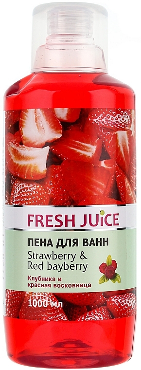 Strawberry & Red Bayberry Bath Foam - Fresh Juice Strawberry and Red Bayberry — photo N1