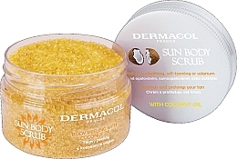 Body Scrub with Coconut Oil - Dermacol Sun Body Scrub — photo N2