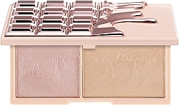 Highlighter Palette - I Heart Revolution Chocolate Rose Gold Glow — photo N1