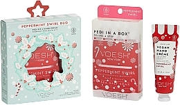Foot Care Set - Voesh Peppermint Swirl Duo with Nail Stickers — photo N1