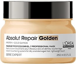 Fragrances, Perfumes, Cosmetics Gold Quinoa Hair Mask - L'Oreal Professionnel Absolut Repair Gold Quinoa +Protein Mask