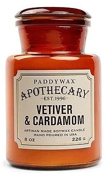Scented Candle in Jar - Paddywax Apothecary Artisan Made Soywax Candle Vetiver & Cardamom — photo N2