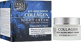 Anti-Aging Night Cream with Collagen & Dead Sea Minerals - Dead Sea Collection Anti Aging Formula Collagen Night Cream — photo N1